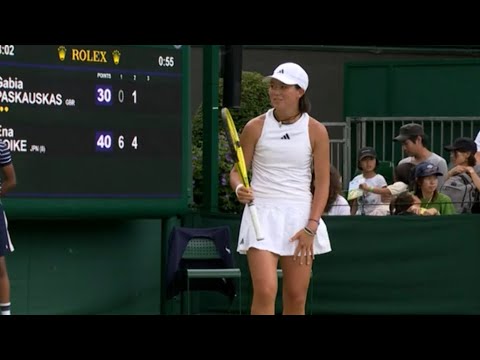 16-year-old Ena Koike of Japan defeats Gabia Paskauskas in a comfortable straight sets win!