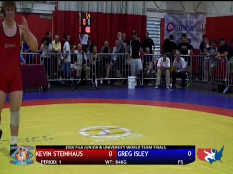 FILA JR: Freestyle 84kg - Kevin Steinhaus vs. Greg Isley