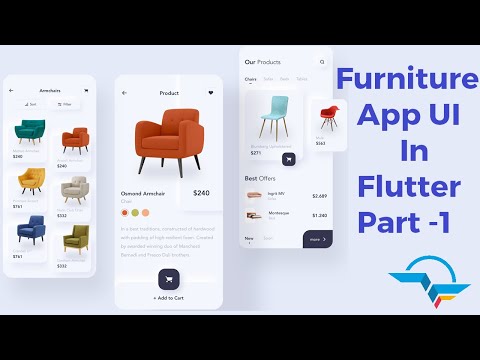 Furniture App UI in Flutter - Part 1
