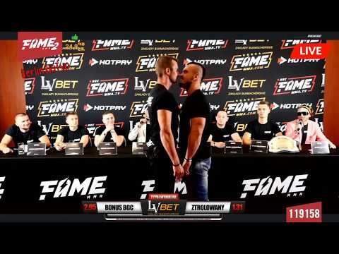 Fame MMA 2 Kasti vs Krycha face2face Konferencja MMA szot / szoty