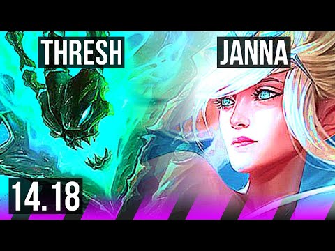 THRESH & Ziggs vs JANNA & Jhin (SUP) | 1/3/19, 700+ games | EUW Grandmaster | 14.18