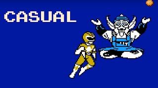 Casual Longplay: Mighty Morphin Power Rangers (NES adapted Mod) full game session