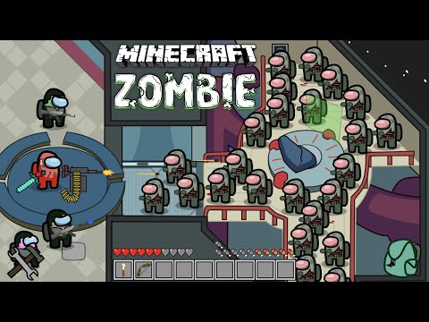 Among Us Minecraft Survival mode with zombie - Animation EP2