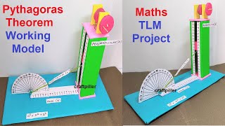 Pythagoras theorem math's working model (3D) | inspire award |  TLM | DIY | craftpiller @howtofunda