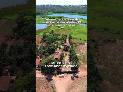 Lindo Rancho à venda no Município de Piracanjuba-GO a 85km de Goiânia #chacaravenda #rancho