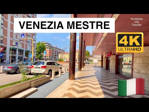 Italy - Venezia Mestre, Walking Tour of An Amazing Venetian City, 4K, 19 August 2025