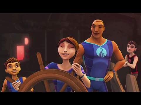 Viking Treasure Heist! Submarine Battle & Pirate Swap! | The Deep Season 1 🦈 Ep 25 | Kids Action!