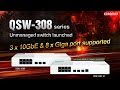 QSW-308S & QSW-308-1C launched: The unmanaged switch series supports 5-Speed network connectivity