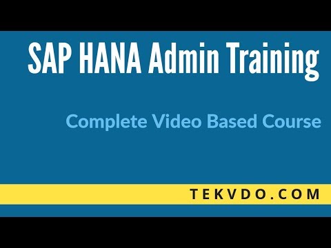 SAP HANA Admin Training - Step by Step SAP HANA...
