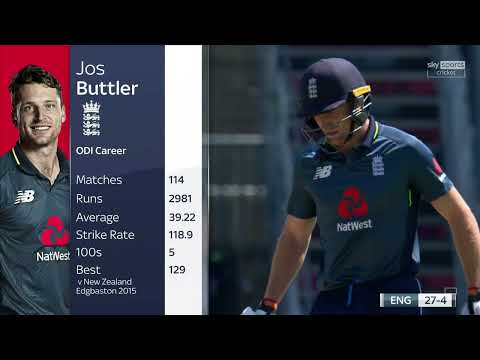 Jos Buttler 110*(122) Vs Australia 5th ODI 2018 Ball By Ball Innings Replay Sky Sports 1080p50