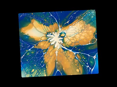 (334) Acrylic Fluid Painting - A Different Cell Activator - It Works!!