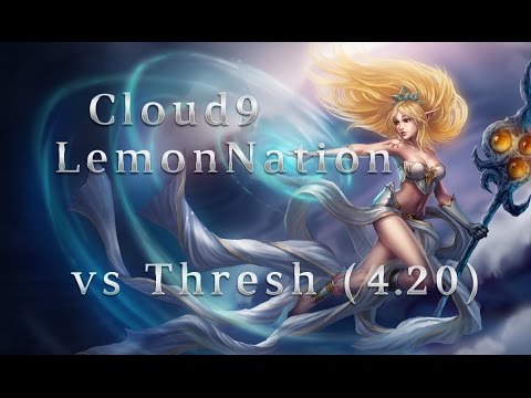 C9 LemonNation Janna Support vs Thresh Season 4 (4.20) League of Legends LoL Pro SoloQ