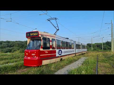 HTM tramlijn 1 Scheveningen Noord - Delft Tanthof | BN GTL8 3101 S.B. Administratiekantoor | 2021