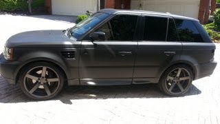 Micah Lacerte&#39;s Stealth Black Matte Range Rover Magnaflow Vossen SICK!!