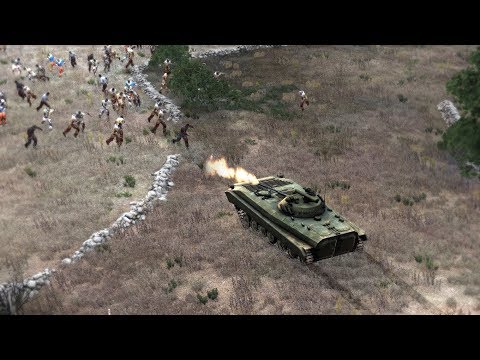 Arma 3: Zombies & Demons vs ARMY ( USA - RUS )