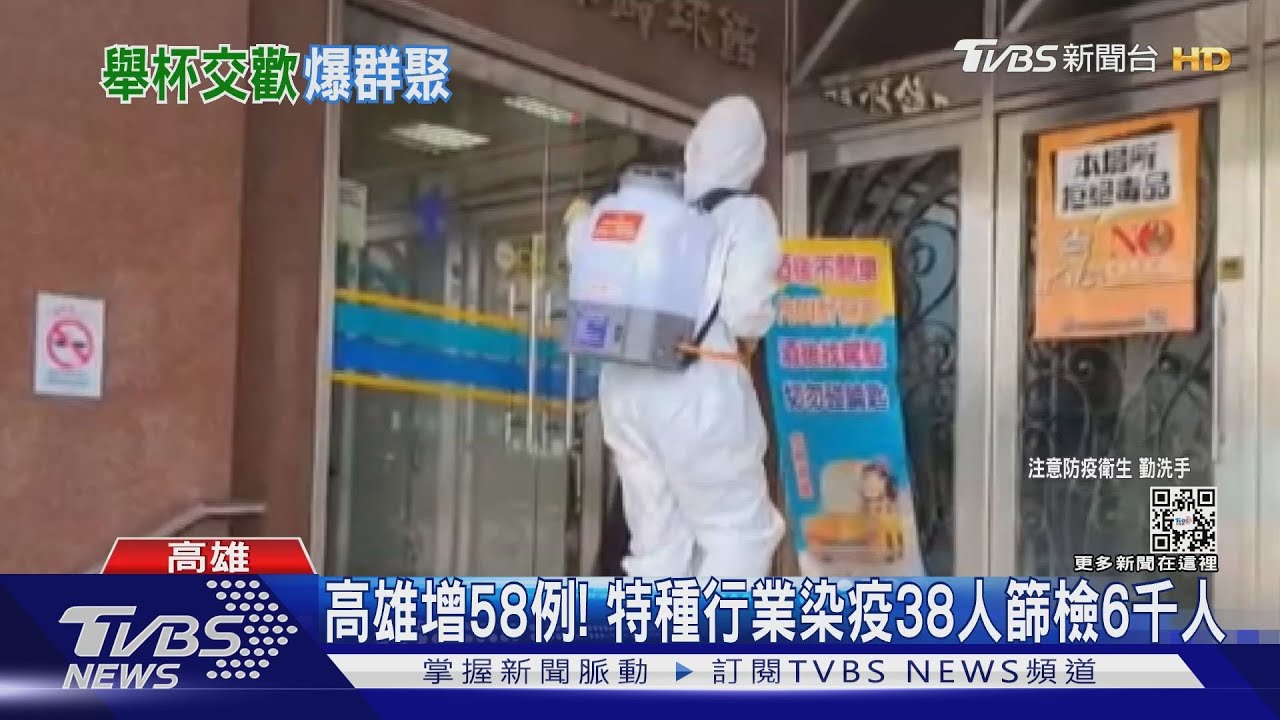 高雄增58例!特種行業染疫38人 篩檢6千人