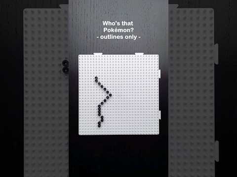 Who's that Pokemon? 🤔 OUTLINES only | Episode 53 #pokemon #pixelart #hamabeads