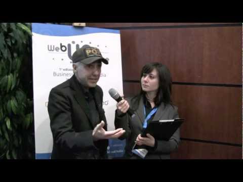 Video still: Robin Good interviewed at WebUPdate