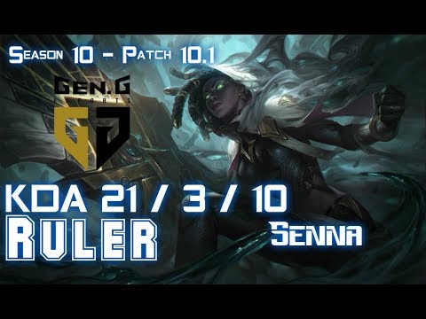 Gen Ruler SENNA vs DRAVEN ADC - Patch 10.1 KR Ranked