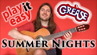 Summer Nights - Grease soundtrack guitar cover + tabs + notes
