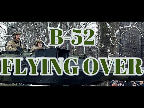 US B-52 strategic bomber makes flight over Estonia