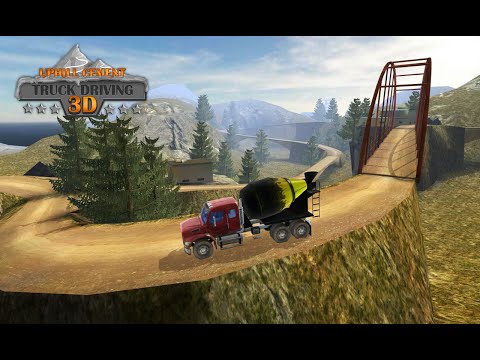 Uphill Cement Truck Driving 3D Video