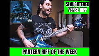 PANTERA 'RIFF OF THE WEEK' #8 - SHEDDING SKIN (verse riff) LESSON by ATTILA VOROS