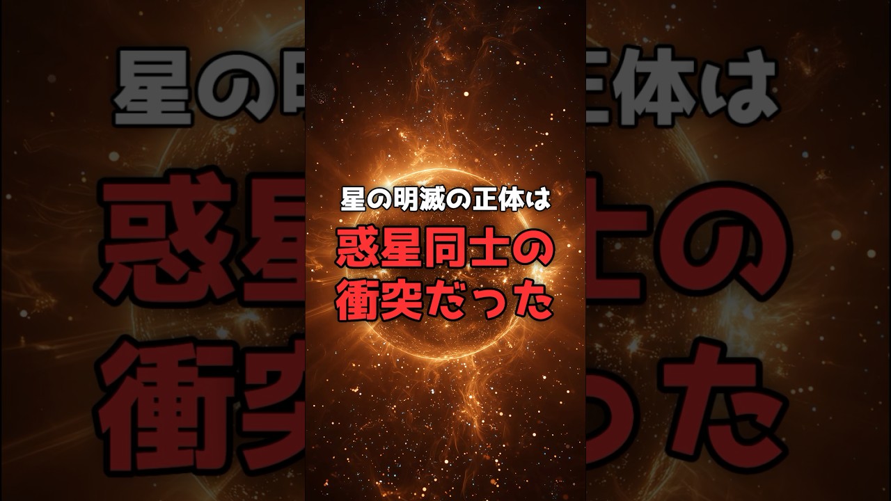 2つの惑星が「衝突する瞬間」を人類が目撃した。 のサムネイル