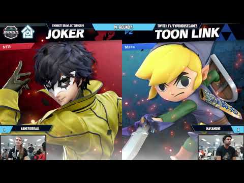 Gwinnett Brawl October 2019 - NameFireball(Joker) VS Masamune(Toon Link) - W. Round 4