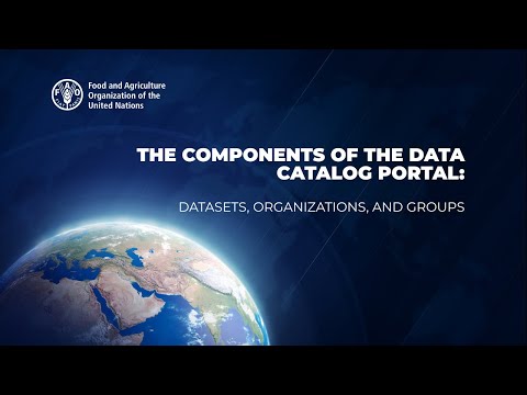 The Components of the Data Catalog Portal: Datasets, Organizations, and Groups