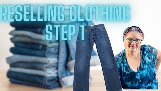 Online Reselling 101 Clothing - Step 1 Prepping Jeans for Photos