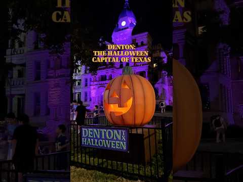 Denton, TX is basically Halloweentown for the entire month of October! 🎃 #shorts #dentontx #dallas