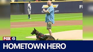 Brewers honor Wisconsin deputy who nearly died in line of duty | FOX6 News Milwaukee