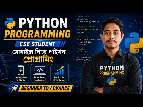 Python Programming Bangla Tutorial 6 Getting User Input