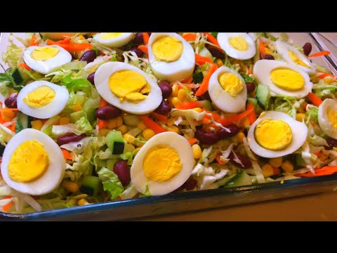 How To Make Nigerian Party Salad // Easy,Crunchy and  Healthy Nigerian Salad Recipe