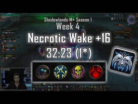 Necrotic Wake +16 | Windwalker Monk | Week 4 | WoW: Shadowlands 9.0