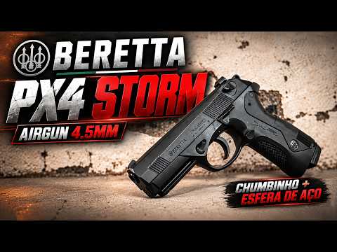 Pistola Airgun Beretta PX4 Storm Dual Ammo 4.5mm Blowback