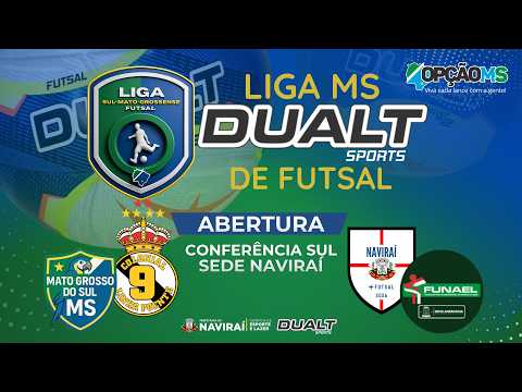 AO VIVO | LIGA MS DE FUTSAL 2026 | CONFERÊNCIA SUL (DOIS JOGOS) - NAVIRAÍ-MS