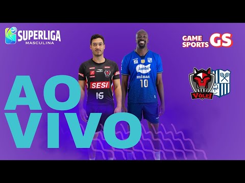 SESI BAURU X MINAS  - AO VIVO - SUPERLIGA MASCULINA