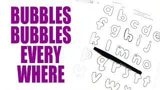 Bubble Letters Tutorial | Lowercase | Llamas Love Lettering 2.10