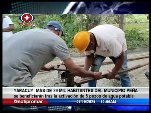 Yaracuy: más de 29 mil habitantes de Peña se beneficiarán tras la activación de cinco pozos de agua