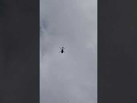 Helicóptero sobrevolando la zona sur del Huila por Saladoblanco Huila 🖖🚁❤️