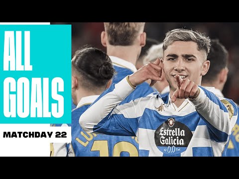 TODOS los GOLES de la JORNADA 22 de LALIGA HYPERMOTION 2025/26