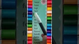 Download lagu Belajar Membaca Kata Awalan Huruf F #shorts mp3