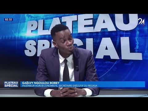 Capture d'écran du flux en direct de la chaîne de télévision gratuite en ligne Gabon 24