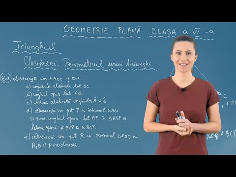 Triunghi. Definiție. Elemente. Clasificare. Perimetru - P3 - Matematică - Clasa a VI-a