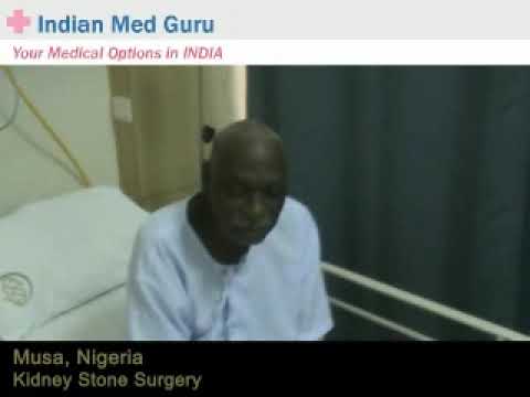Nigeria patient’s Kidney stone surgery in India