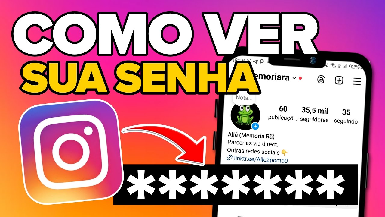 COMO VER SUA SENHA DO INSTAGRAM ENQUANTO ESTIVER CONECTADO | COMO VER A SENHA DO INSTAGRAM 2024