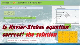 [Fluid Dynamics: Equation] Is Navier Stokes equation correct? Part 2, Solutions