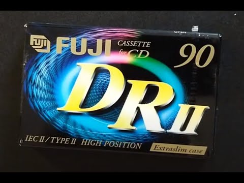 Fuji DR II 90 cassette tape unpacking